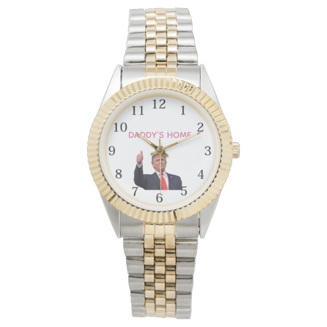 Trump 45-47 Pappas Hemma  Armbandsur (Framsida)