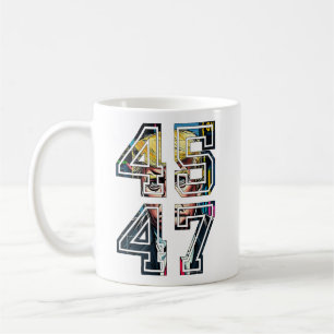 Trump 45 47 Pop Art Amerikansk president Kaffemugg