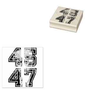 Trump 45 47 Pop Art Amerikansk president Stämpel