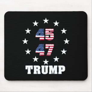 Trump 45 47 President USA flagga 2024 2025 Winner Musmatta