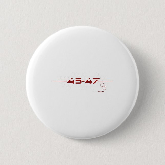 Trump 45 47 Retro Futuristiska Design Knapp (Framsida)