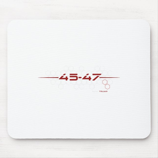 Trump 45 47 Retro Futuristiska Design Musmatta (Framsidan)