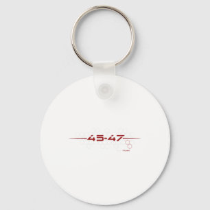 Trump 45 47 Retro Futuristiska Design Nyckelring