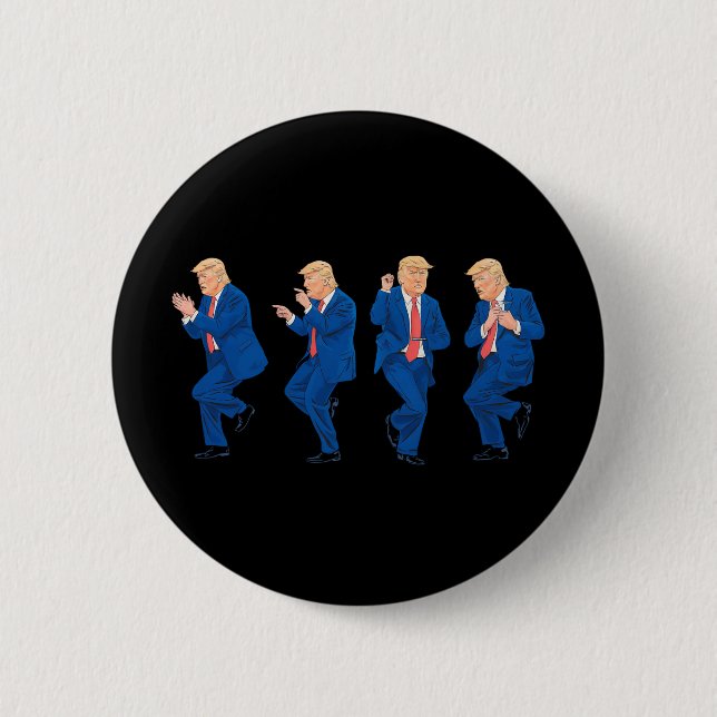 Trump 45 47 Rolig Dans Dansar USA President Knapp (Framsida)