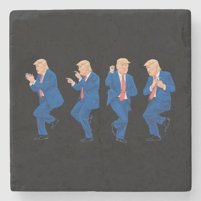 Trump 45 47 Rollig Dans Dansar USA President Stenunderlägg (Framsidan)