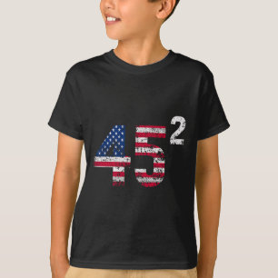 Trump 45 47 Shirt Womens Trump 45 Squared 2025 USA T