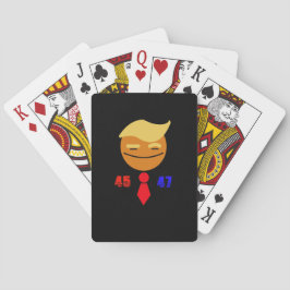 Trump 45/47 Smile Ansikte och Tie Casinokort