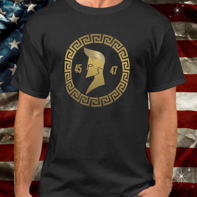 Trump 45-47 Spartan Combover T Shirt (Skapare uppladdad)