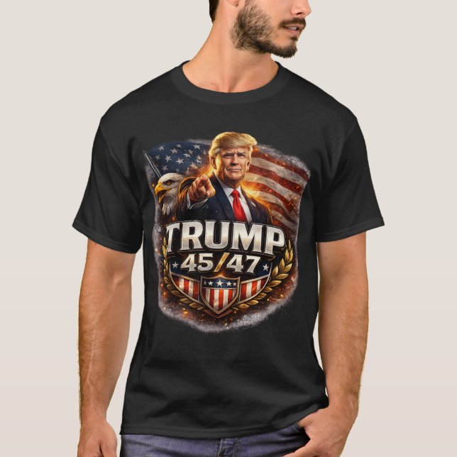 Trump 45/47 T-Shirt (Framsida)