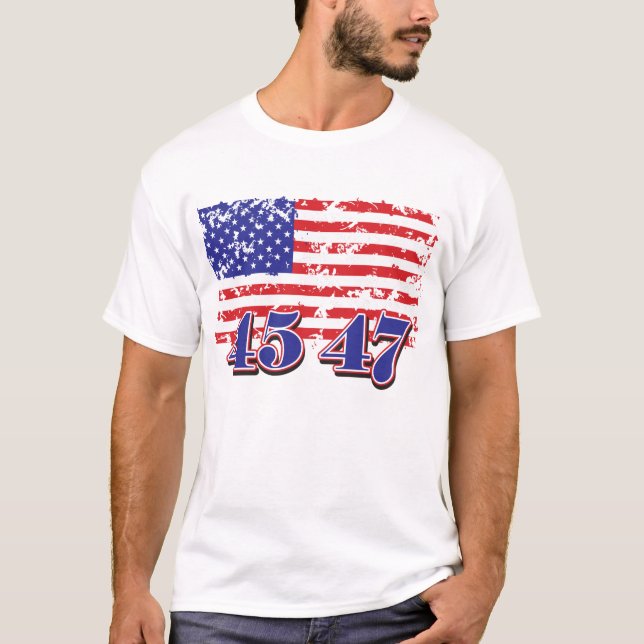 Trump 45 47 t shirt (Framsida)