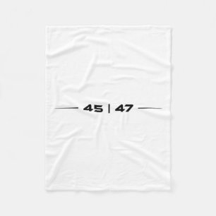 Trump 45 47 Trump Retro Futuristiska Design Fleecefilt