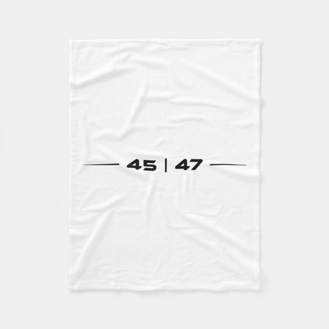 Trump 45 47 Trump Retro Futuristiska Design Fleecefilt (Framsidan)