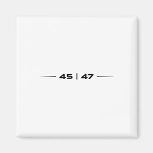 Trump 45 47 Trump Retro Futuristiska Design Magnet