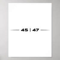 Trump 45 47 Trump Retro Futuristiska Design