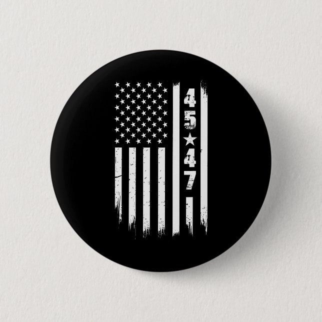 Trump 45 47 USA flagga Knapp (Framsida)