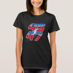 Trump 45 47 Valsegrande Tävla Logotyp Stil T Shirt