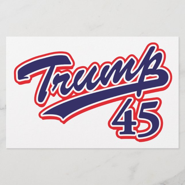 Trump 45! brevpapper (Framsida)