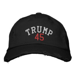 TRUMP 45 CHINO TWILL CAP BRODERAD KEPS