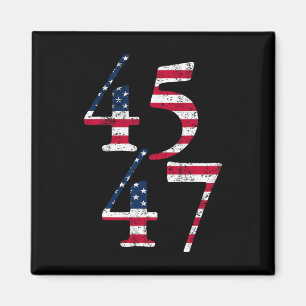 Trump 45:e 47:e presidentinvigningsdagen Usa Fla Magnet