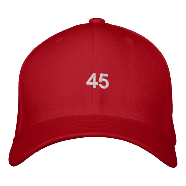 Trump 45:e ordförande Hat Broderad Keps (Framsida)