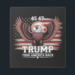 Trump 45:e presidenten Flagga 2025 Eagle America Anteckningsblock<br><div class="desc">Trump 45:e 47:e presidenten Flagga 2025 Eagle Trump Won Took America Back</div>
