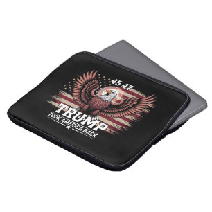 Trump 45:e presidenten Flagga 2025 Eagle America Laptop Fodral