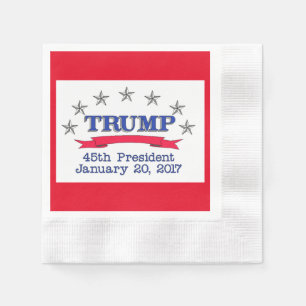 Trump 45:e talman pappersservett