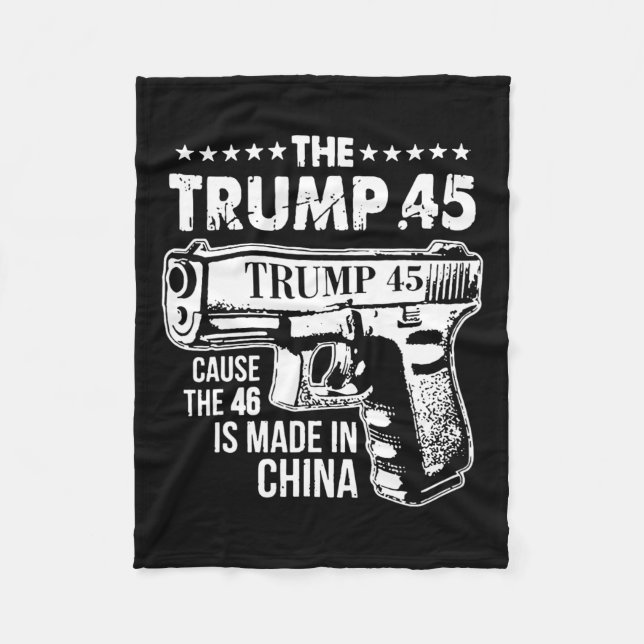 Trump 45 eftersom 46 görs i China 1 Fleecefilt (Framsidan)
