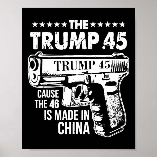 Trump 45 eftersom 46 görs i China Poster (Framsidan)