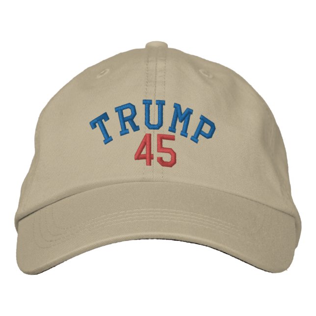 TRUMP 45 Flex-it Cap Broderad Keps (Framsida)