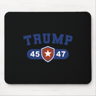 Trump 45 och Trump 47 Stor amerikansk Musmatta