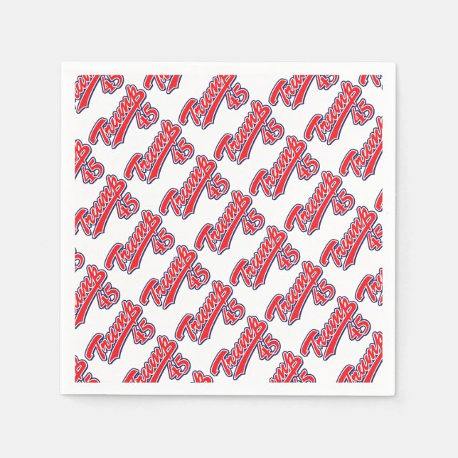 Trump-45-RED Pappersservett (Framsidan)