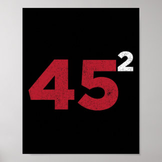 Trump 45 två villkor i fyrkant 2020 omvalsgåva poster