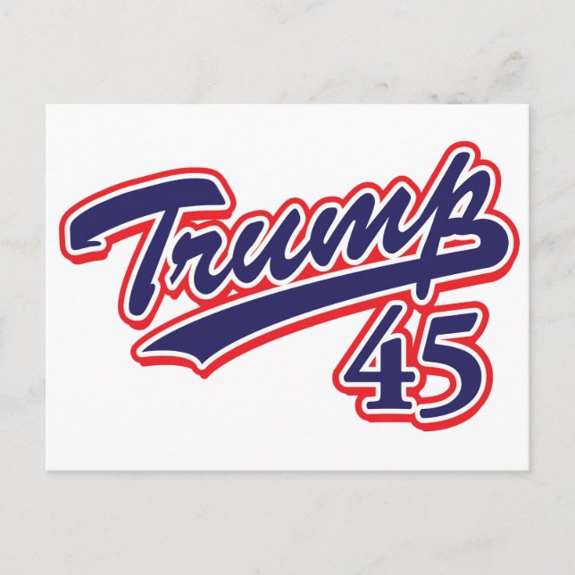 Trump 45! vykort (Framsida)