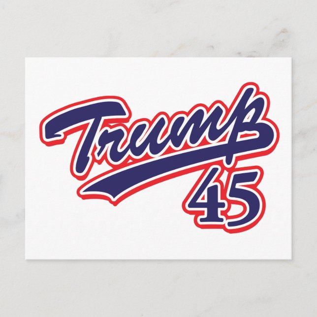 Trump 45! vykort (Framsida)