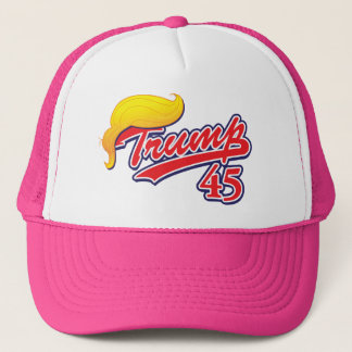 Trump-45-with-Hair Truckerkeps