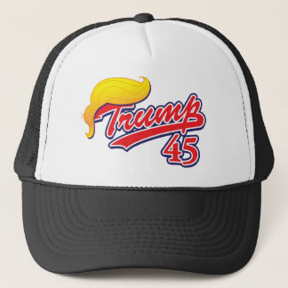 Trump-45-with-Hair Truckerkeps
