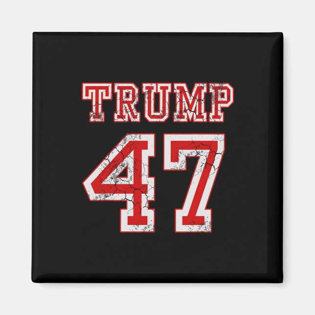 Trump 47 2024 Valet Republican Konservativ Manar Magnet (Framsidan)