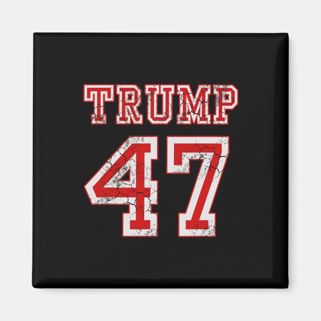 Trump 47 2024 Valet Republican Konservativ Manar Magnet (Framsidan)