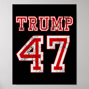 Trump 47 2024 Valet Republican Konservativ Manar Poster