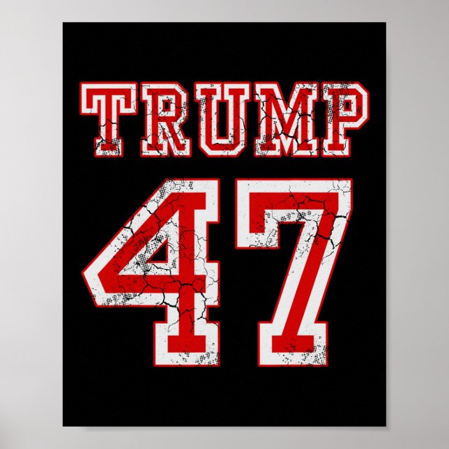 Trump 47 2024 Valet Republican Konservativ Manar Poster (Framsidan)