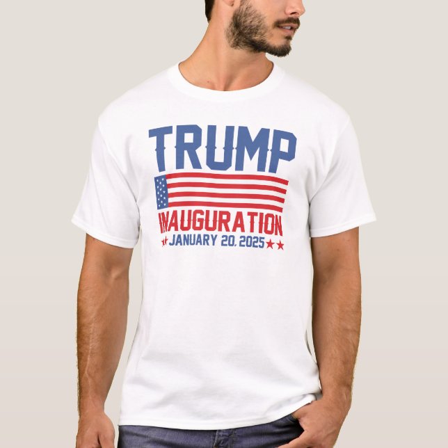 Trump 47:e installationen 2025 t shirt (Framsida)