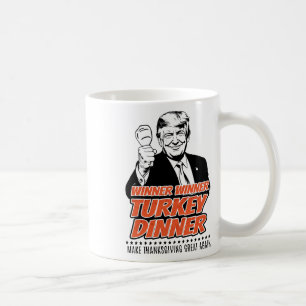 Trump 47:e presidentens Thanksgiving Vinnare Turki Kaffemugg