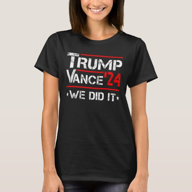 Trump 47:e presidentvalet 2024 t shirt (Framsida)