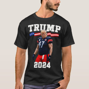 Trump 47 Football Jersey 2024 US Flagga Trump Vanc T Shirt