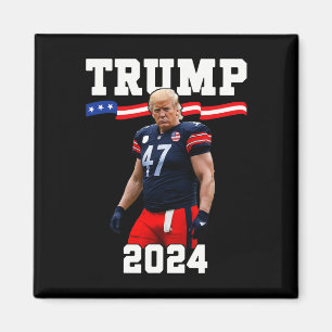 Trump 47 Fotbollströja 2025 USA:s flagga Trump Van Magnet
