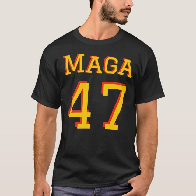 Trump 47 MAGA t shirt (Framsida)