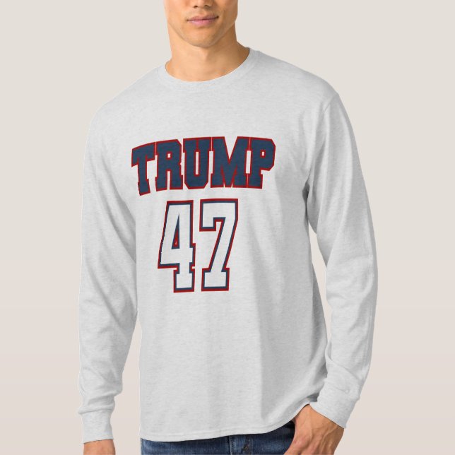 Trump 47 Manar-shirts T Shirt (Framsida)