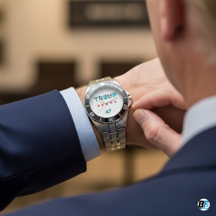 Trump 47 med fem stjärnor, Vintage Retro Armbandsur