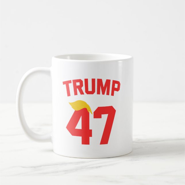 Trump 47 Ordförande Kaffemugg (Vänster)